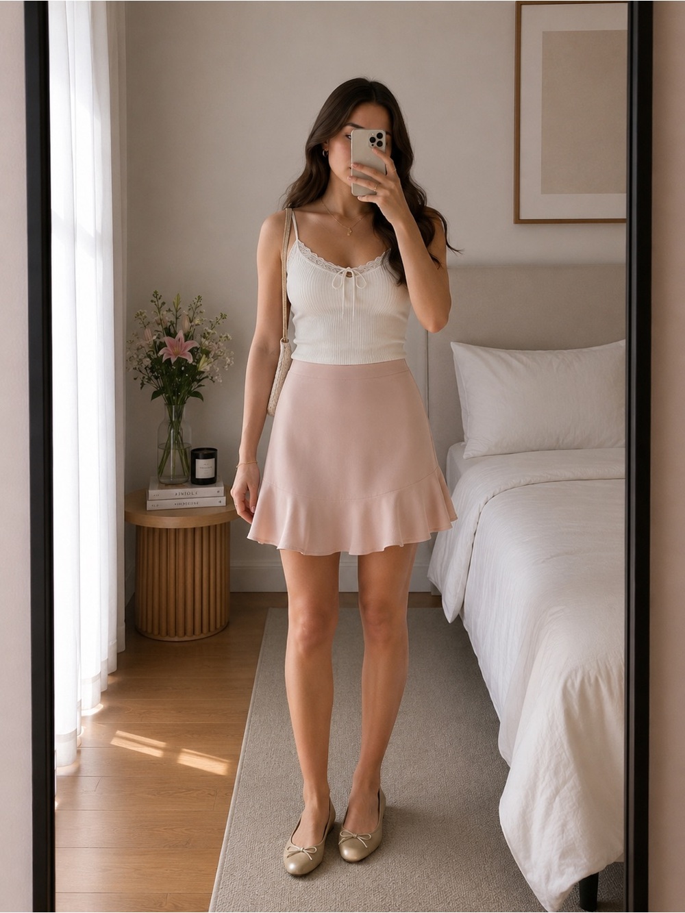 J.Crew Blush Pink Fit & Flare Skirt Structured A-Line Skirt Size 00 Brand New